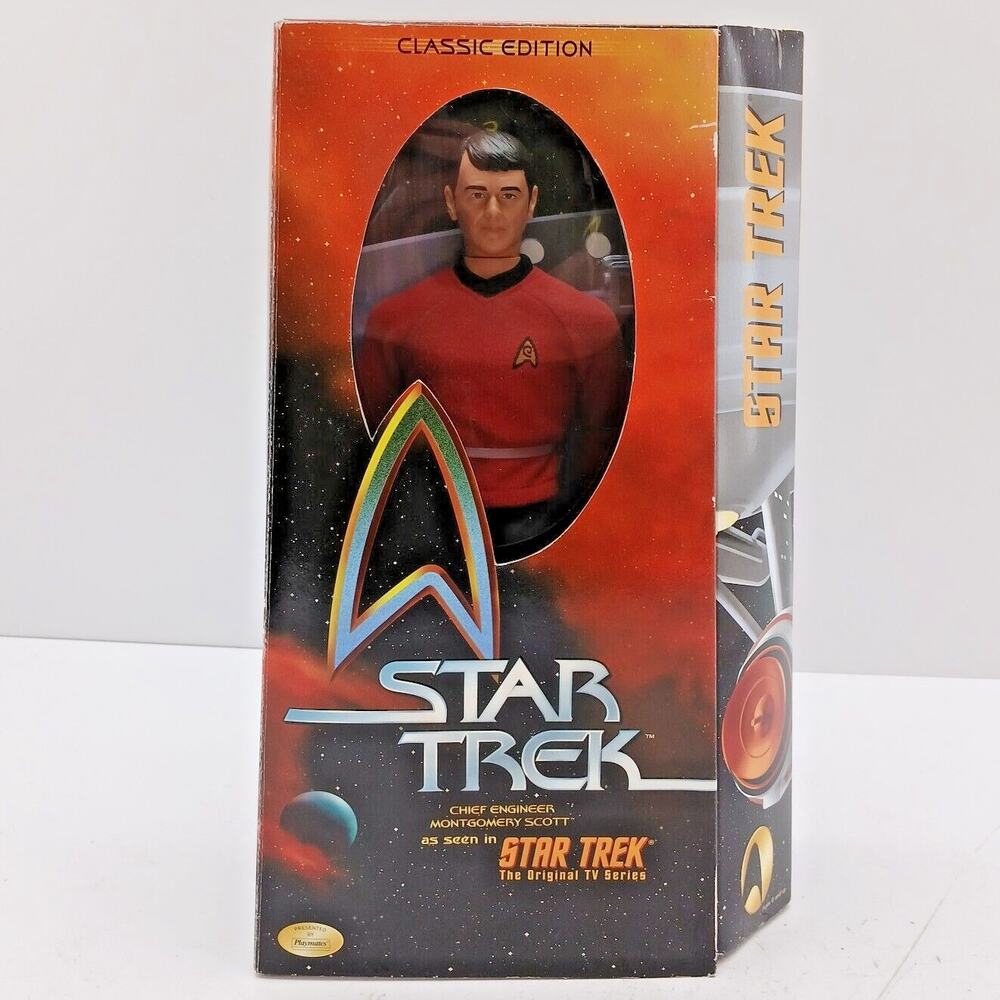 1999 Playmates Star Trek Classic Edition Chief Montgomery Scott Doll 12" Boxed